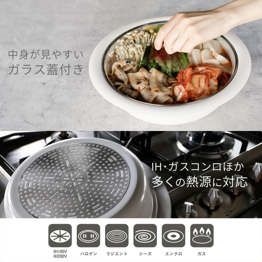 【新品未使用】韓国限定　rollpan 電気鍋 自動かき混ぜ機能付き　グレー CB JAPAN（シービージャパン） セラミック加工 鍋 COPAN 年中使える
