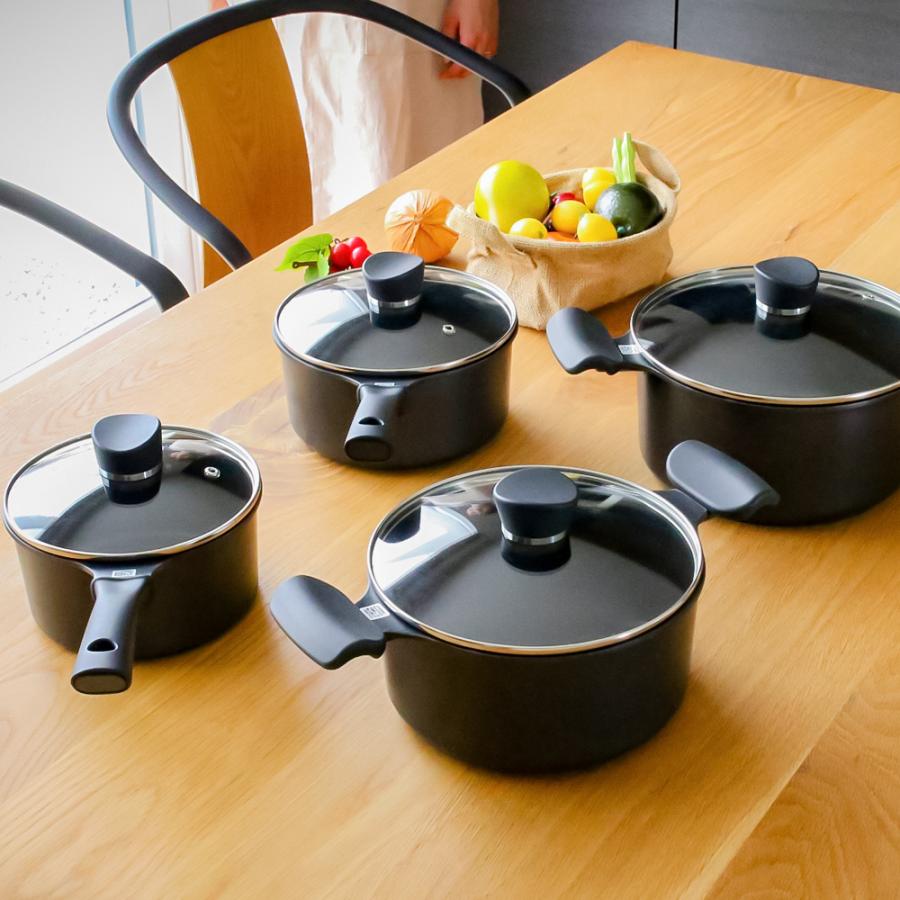 Hat アウトレット 石鍋18cmベルト付と木台10個セット パール金属 鍋 Castie ダイヤモンドコート IH対応ガラス蓋付片手鍋