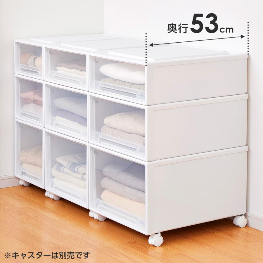 Fits 収納ケース フィッツケースクローゼット 幅30×奥行53×高さ30cm