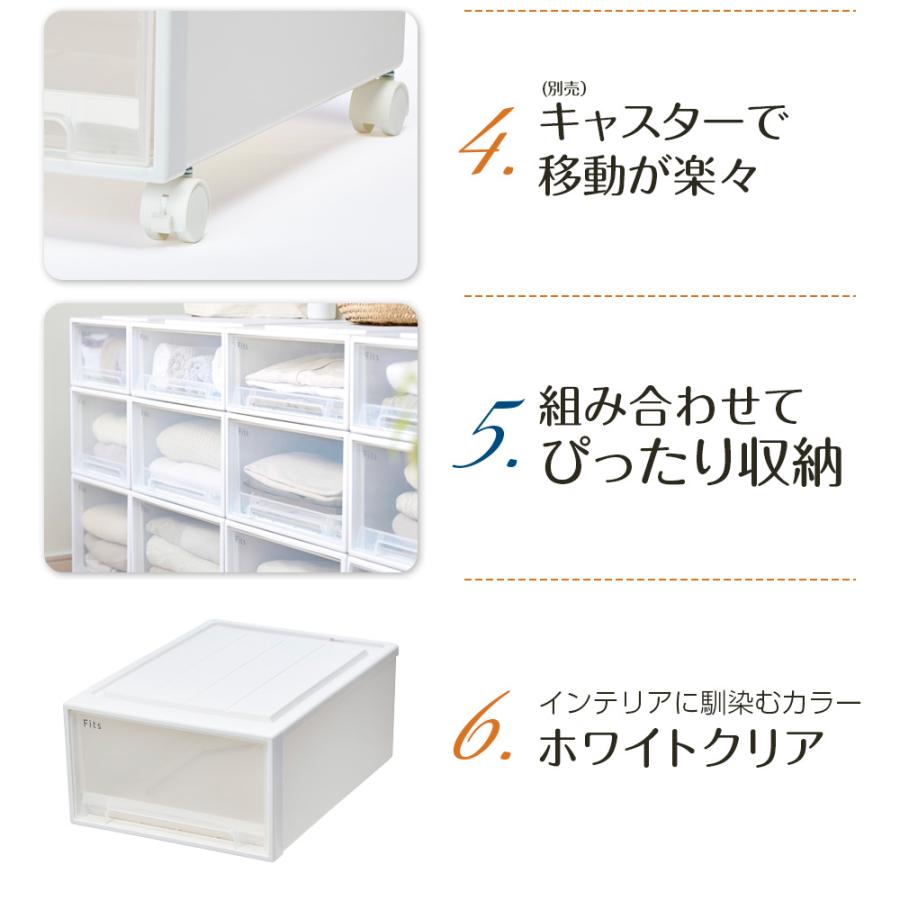 Fits 収納ケース フィッツケースクローゼット 幅39×奥行53×高さ30cm