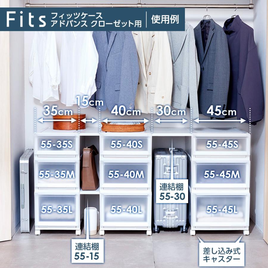 Fits 収納ケース フィッツケース アドバンス 55-40S 幅40×奥行55×高さ