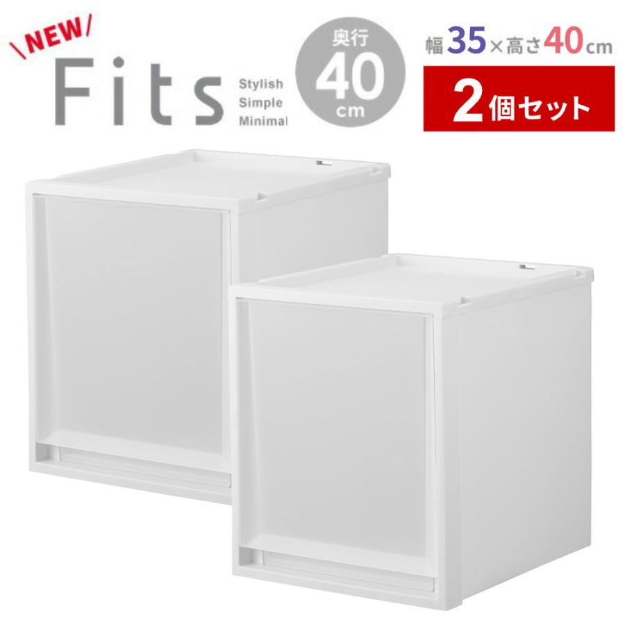 天馬 収納ケース Fits フィッツケースマルチ 2個セット 幅35×奥行40×高