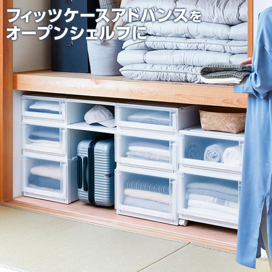 Fits フィッツケース アドバンス用 連結棚 74-39 ハーフ2枚入 ホワイト