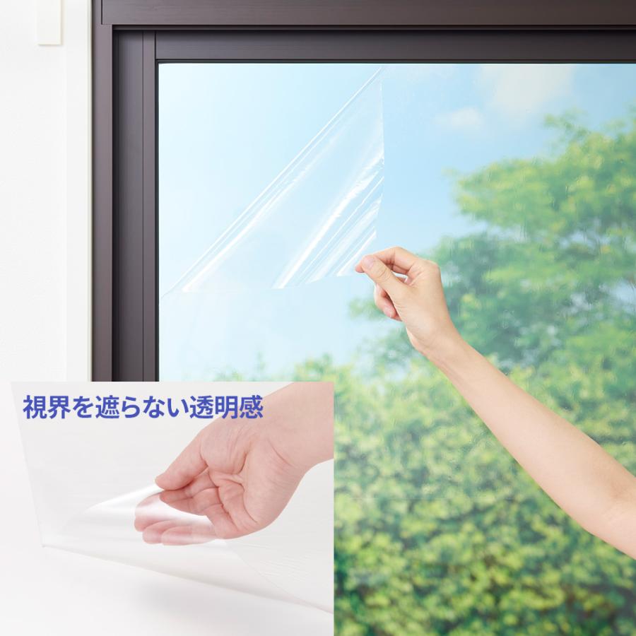 まど活 窓ガラス UVフィルム クリアタイプ （45×90cm） 1枚入 HN-075