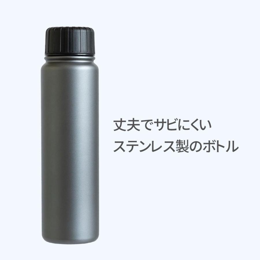 水筒 ステンレス製ボトル スプラッシュ 500ml ガンメタリックグレー F