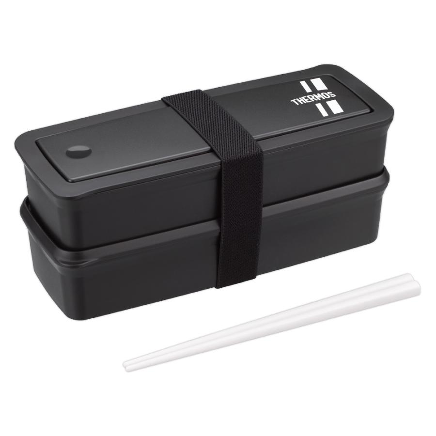 ◇2枚セット M〜L シンデレラウォーク ブラック THERMOS（サーモス） 食洗機対応 フレッシュ ランチボックス 980ml