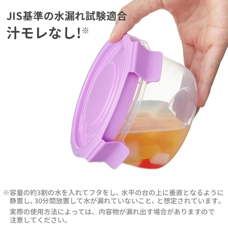 マロ理論　円形食品保存容器　4個セット EBiSU（エビス） 保存容器 パックスタッフ ジャストロック 丸型 M