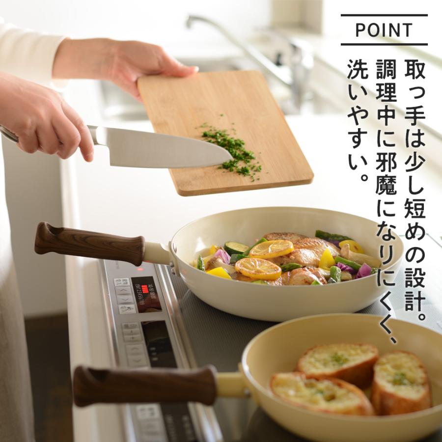 和平フレイズ Hetta! IH対応 セラミックフライパン 26cm ホワイト RB