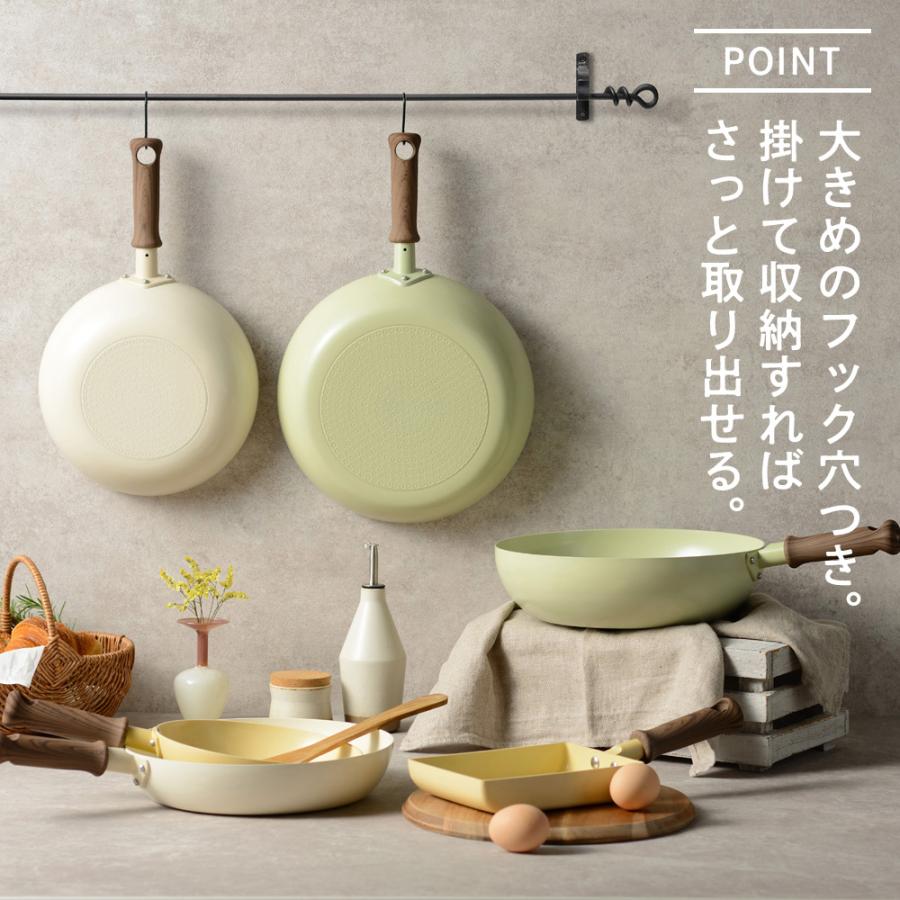 和平フレイズ Hetta! IH対応 セラミックフライパン 26cm ホワイト RB 