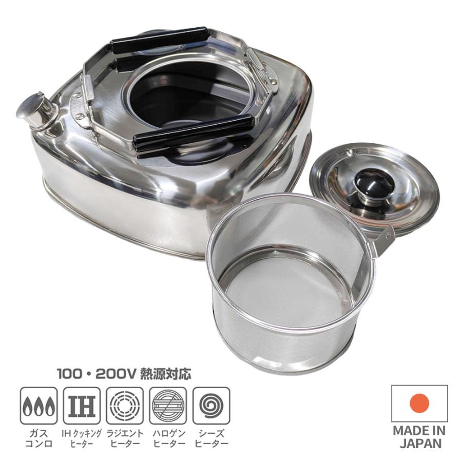 杉山金属 ヤカン 角型 キューブケトル 2.8L（実用容量/2.5L） KS-2621