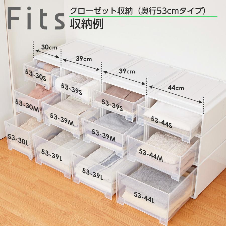 Fits 収納ケース フィッツケースクローゼット 幅30×奥行53×高さ30cm