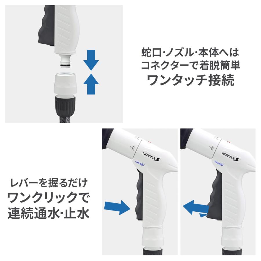 タカギ（takagi） ホースリール BOXY ツイスター 30m チャコールグレー
