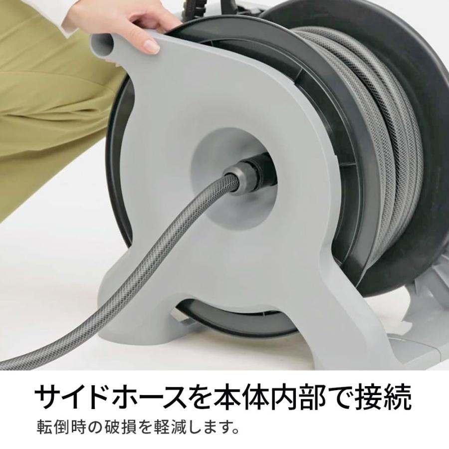 タカギ（takagi） ホースリール オーロラBASE 30m R1330GY＋地下散水栓