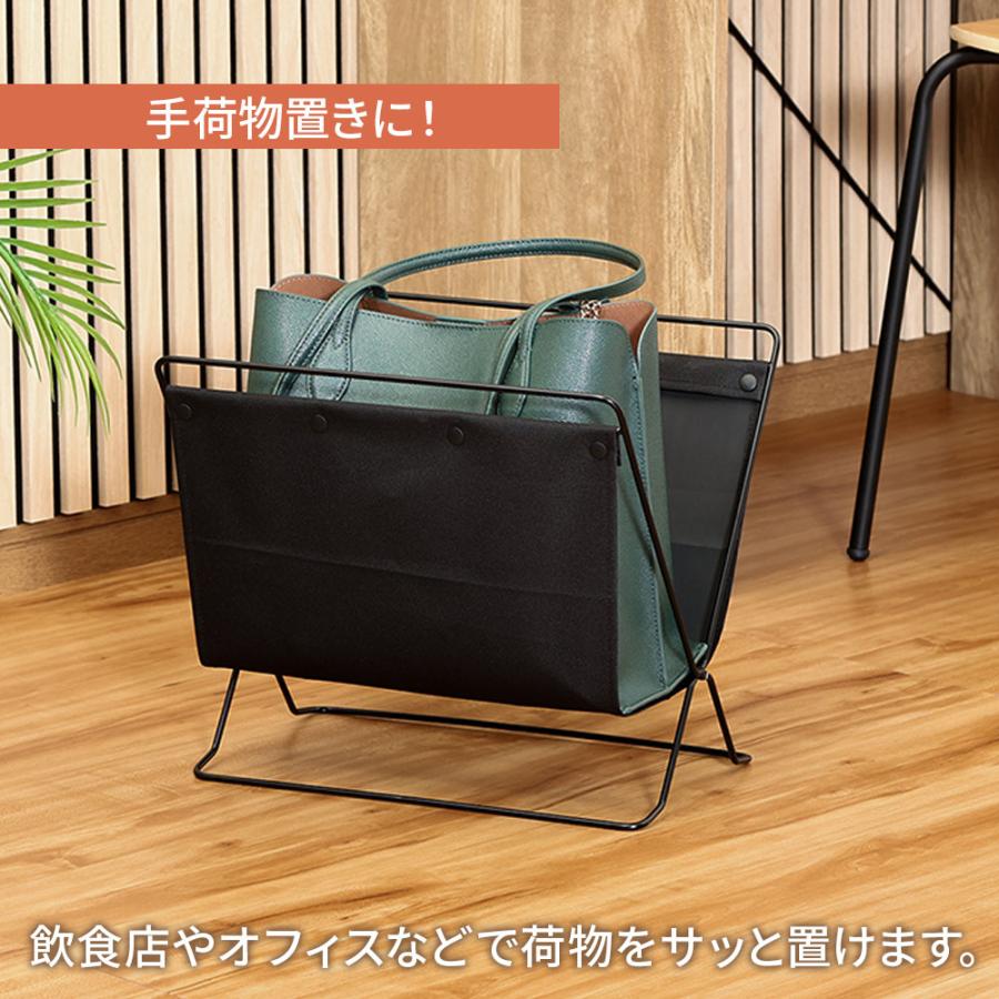 不二貿易（Fuji Boeki） 折りたためる 荷物収納スタンド ブラック 4個