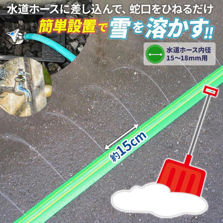 融雪ホース 大研の融雪プロテクター 10m 片面穴 グリーン 2個セット