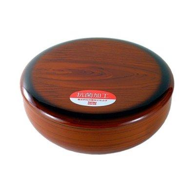 菓子鉢 菓子器（蓋つき） 18cm 木目調 ｜ お菓子入れ 菓子いれ 木目