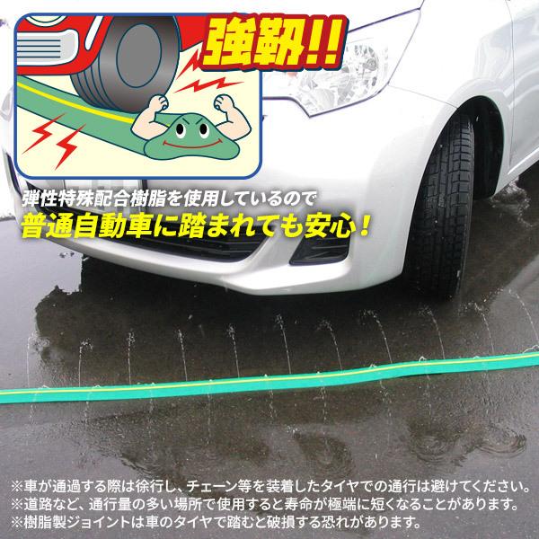 融雪ホース 大研の融雪プロテクター 10m 両面穴 グリーン KUP