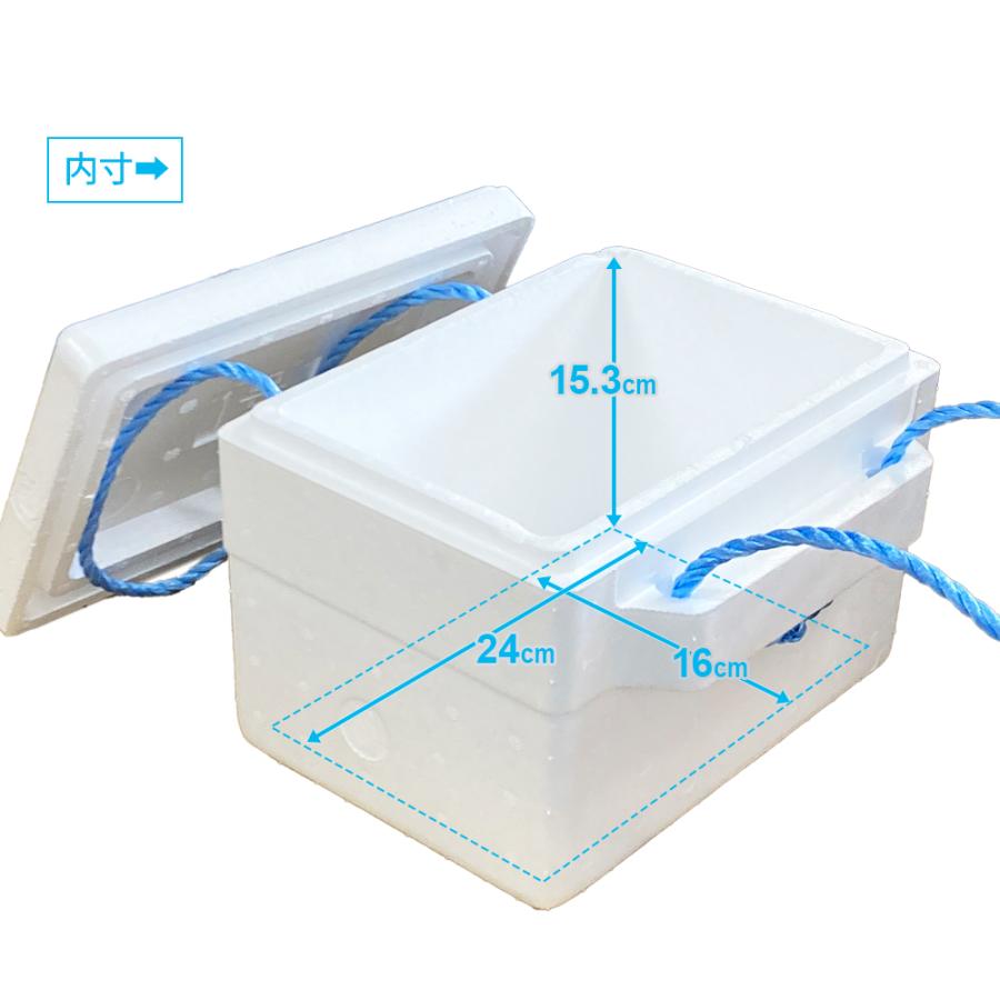 発泡箱 スチロ スチロールBOX（1号B） 約6L 白 PB-2 ｜ 発泡スチロール