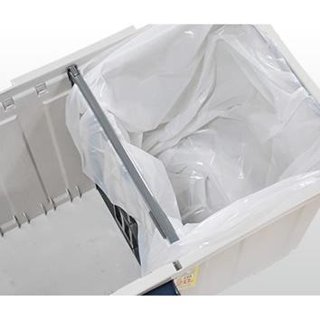 ごみ箱 大容量 資源ゴミ用 4分別 ダストボックス 90L ブルー | ごみ箱 フタ付き ダストボックス 外 仕切り 外用 外置き 屋外 大型|yh-beans|04