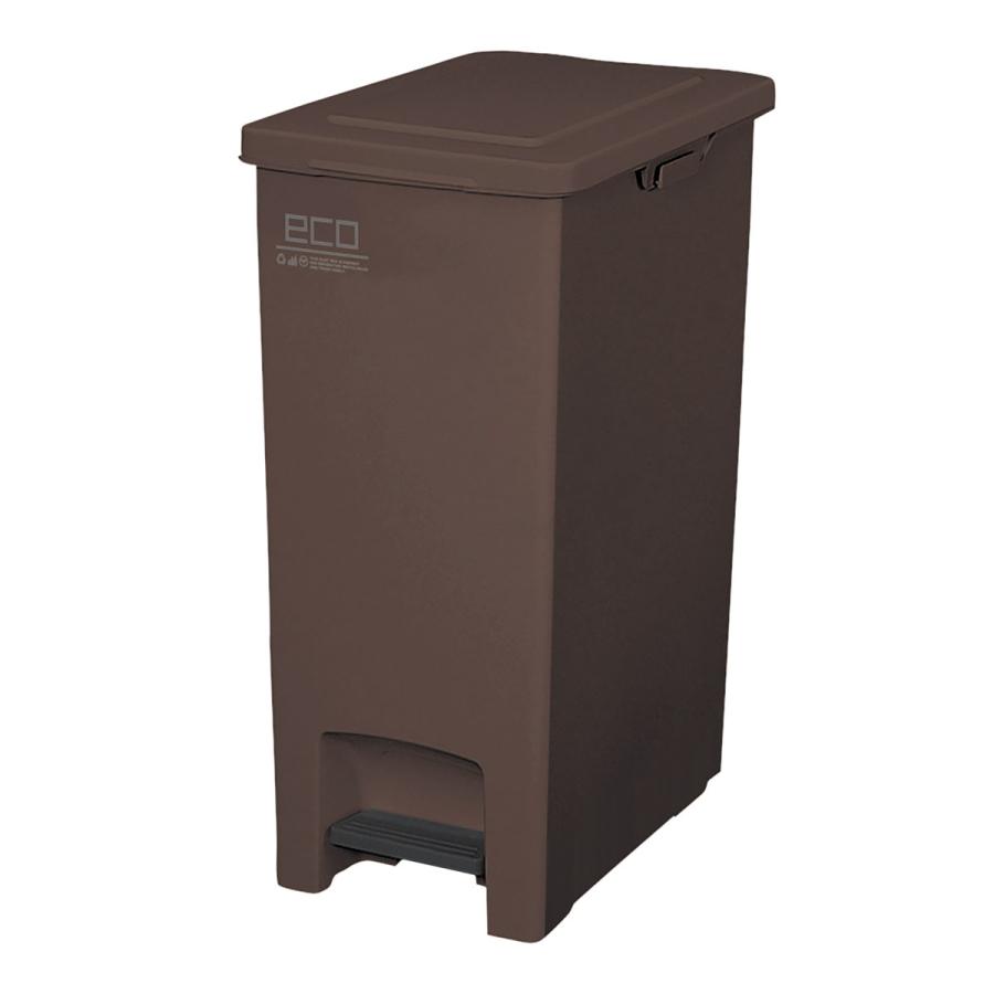 ゴミ箱 エバンペダル45 SD 45L ブラウン A6324 | ダストボックス ペダル ペダルペール ごみ箱 キッチン 袋止めつき 角型|yh-beans|02