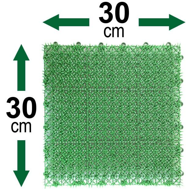 人工芝 コンドル 若草ユニット 30×30cm グリーン E-V ｜ ジョイント 日本製 ベランダ 庭 ガーデン マット テラス マンション 屋外｜yh-beans｜02