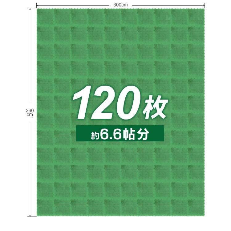 山崎産業 人工芝 コンドル 若草ユニット 30×30cm グリーン 120枚セット