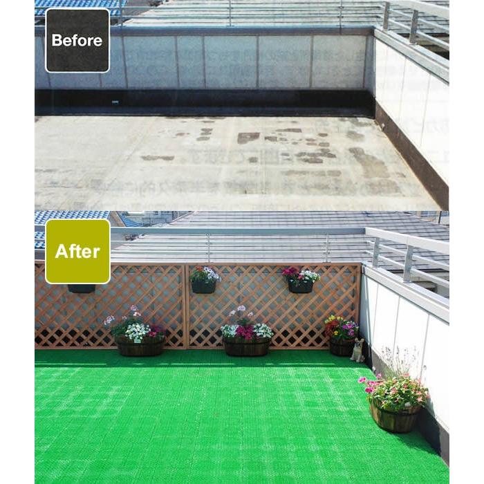 山崎産業 人工芝 コンドル 若草ユニット 18枚セット 30×30cm グリーン