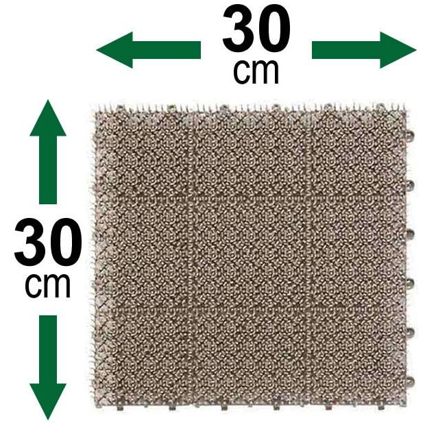 山崎産業 人工芝 コンドル 若草ユニット 30×30cm グレー 60枚セット
