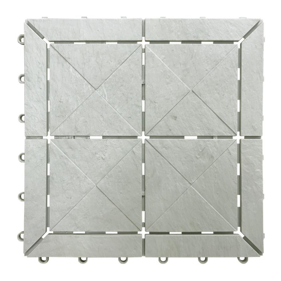 山崎産業 ベランダ タイル【ケース販売】 石目ユニット 30×30cm ライト