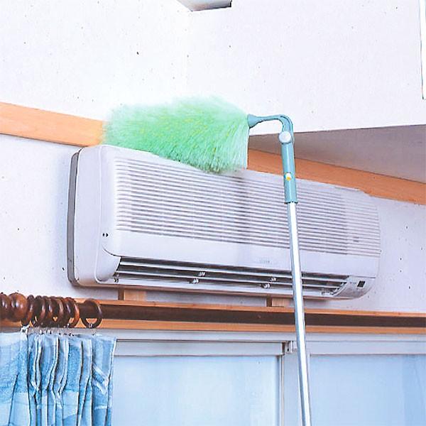 アズマ工業 ホコリとり エレキャッチスター 伸縮柄 グリーン AG464