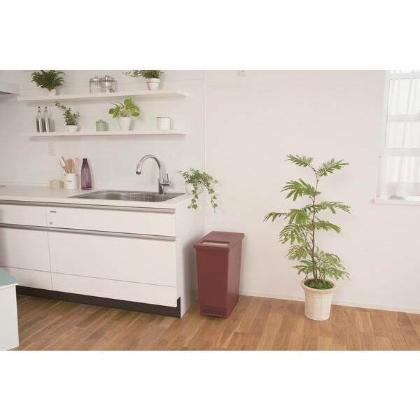 ゴミ箱 ユニード プッシュ&ペダル45S 45L ｜ おしゃれ 45リットル スリム キッチン ふた付き ペダル 分別 ダストボックス ゴミ箱 ペール 角型 縦型 2way | TONBO（新輝合成） | 07