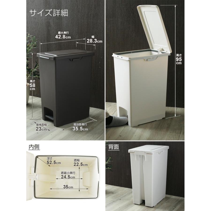 アスベル ゴミ箱 エバンペダル45 SD 45L 2個セット 選べるカラー