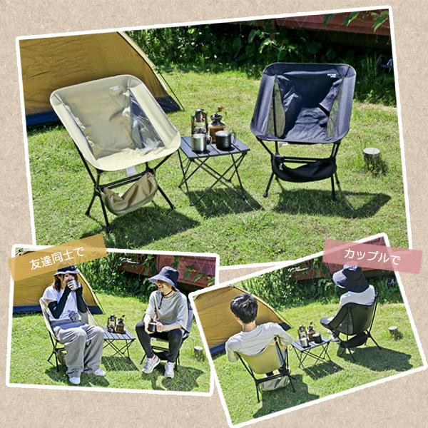 アウトドアチェア CAPTAIN STAG トレッカー ザ ライトチェア 2脚セット ｜ キャプテンスタッグ 持ち運びラク アルミ製 コンパクト 収納袋つき 折りたたみ イス 折り畳み 椅子 キャンプ アウトドア チェアリング ソロキャンプ 軽量 パール金属 アウトドアチェア CAPTAIN STAG トレッカー ザ ライト