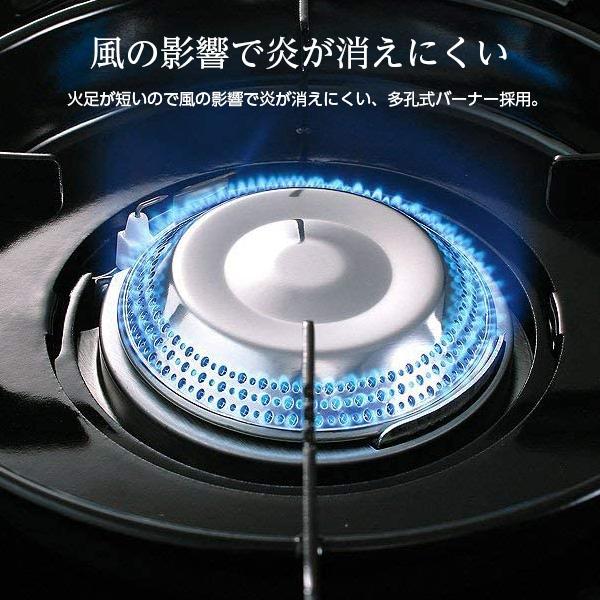 カセットコンロ 屋外 イワタニ カセットフー タフまる 純正カセットガス3本セット 選べるカラー: ブラック / オリーブ | 岩谷 こんろ 防災|yh-beans|04