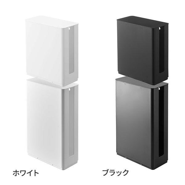 山崎実業 smart スマート 重ねられる スリム蓋付き ルーター収納ケース
