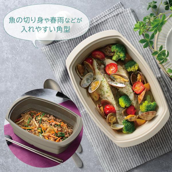 (未使用･未開封品)　和平フレイズ 電子レンジ調理 シリコーンスチーマー カラフルスマイル L ピンク CM-8747 7z28pnb シリコンスチーマー | 和平フレイズ株式会社