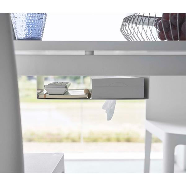 山崎実業 tower タワー テーブル下 つっぱり棒用 収納ラック 選べるカラー: ホワイト 6007 / ブラック 6008 ｜ 収納ラック | 山崎実業 | 03