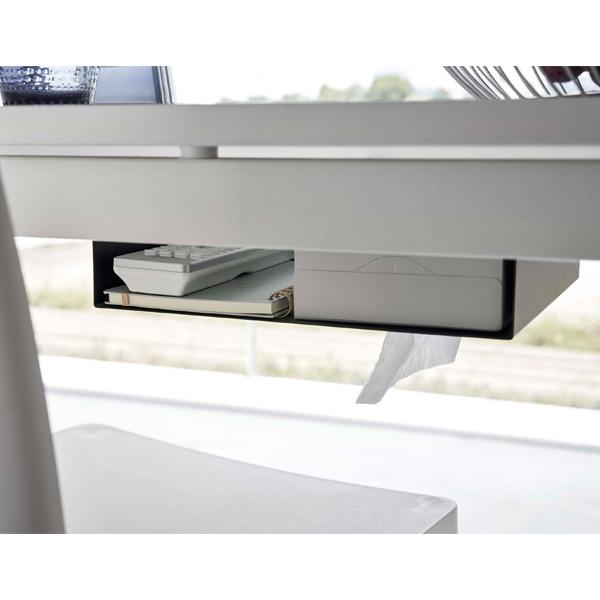 山崎実業 tower タワー テーブル下 つっぱり棒用 収納ラック 選べるカラー: ホワイト 6007 / ブラック 6008 ｜ 収納ラック | 山崎実業 | 05