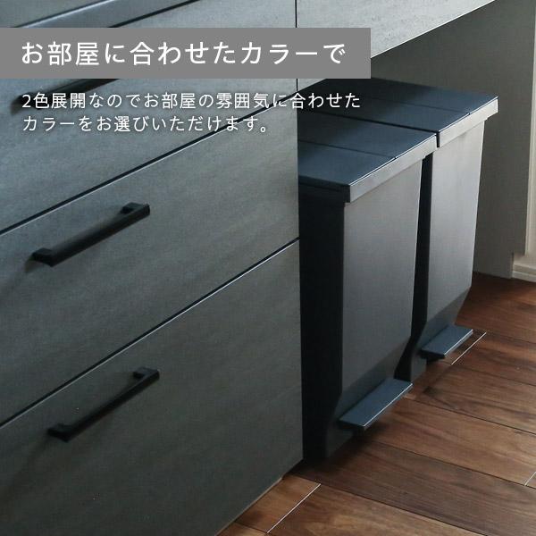 アスベル（ASVEL） ゴミ箱 エバン 両開きペダルペール 30L+40L 2個