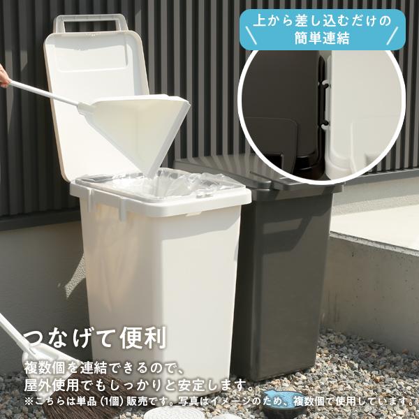 RISU（リス） ゴミ箱 HOME＆HOME 片手で開く連結ダストボックス70J 70L