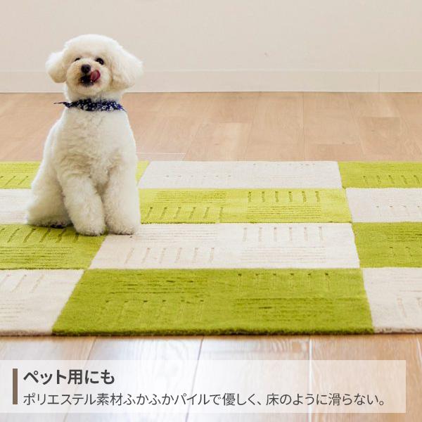 タイルマット ピタプラス ブリック キッチンマット 60×60cm 色が選べる ×８枚セット ｜ ペット 滑りにくい フローリングに 日本製 無地の画像