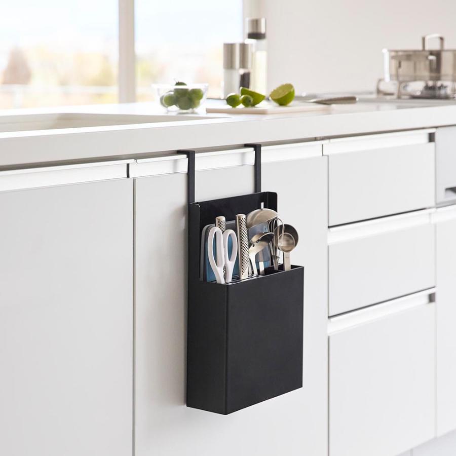 山崎実業 シンク扉オールインワンキッチンツールホルダー タワー tower