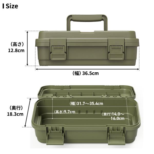 TC スタックカーゴ S-4 グリーン / ブラック グレー ｜ ツールボックス