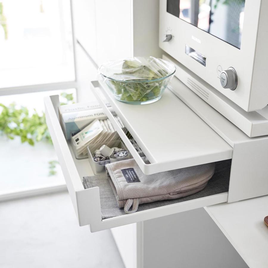 tower ツーウェイ キッチン家電下引き出し&スライドテーブル 幅45cm 楽天市場】ツーウェイ キッチン家電下引き出し&スライドテーブル