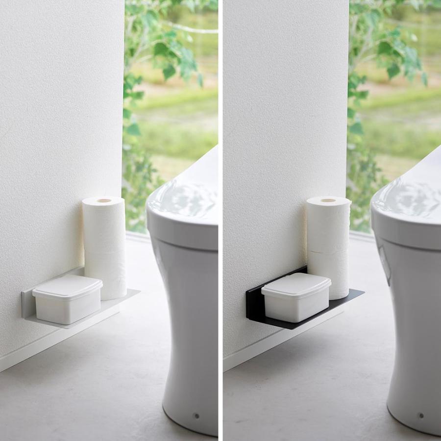山崎実業 石こうボード壁対応浮かせるトイレ棚 タワー tower ウォール