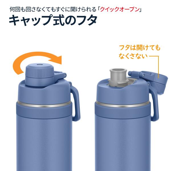 サーモス ループ付き水筒 真空断熱スポーツボトル 1L FJU-1000 色が選べる ｜ THERMOS ループつき 保冷 キャップ スポーツ｜yh-beans｜04