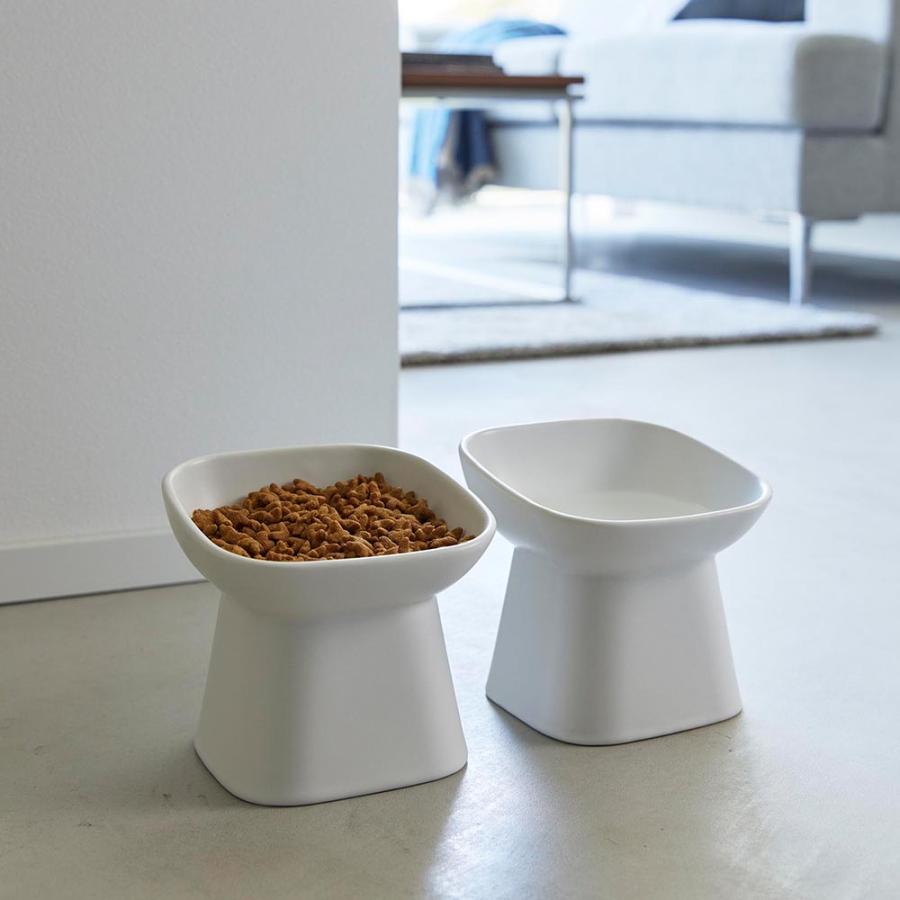 山崎実業 nooks ヌークス 食べやすい高さ 陶器ペットフードボウル 斜めトール 高さ11.5cm 約200mL ホワイト 1781 / ブラック 1782 | 山崎実業 | 05