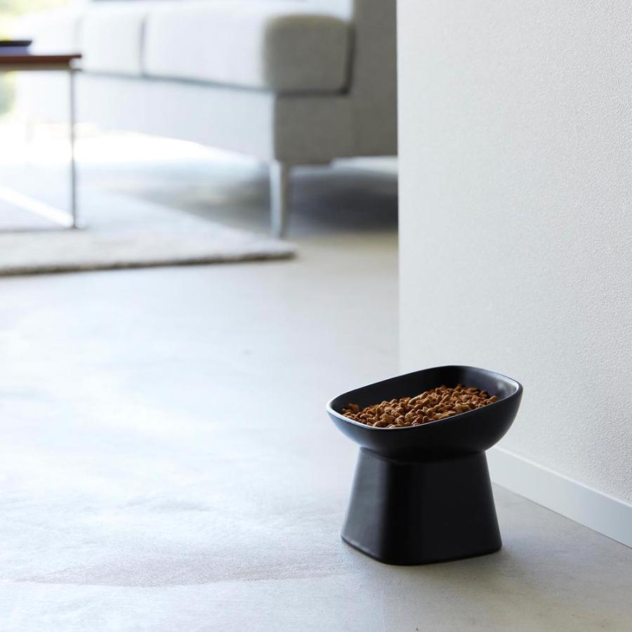 山崎実業 nooks ヌークス 食べやすい高さ 陶器ペットフードボウル 斜めトール 高さ11.5cm 約200mL ホワイト 1781 / ブラック 1782 | 山崎実業 | 06