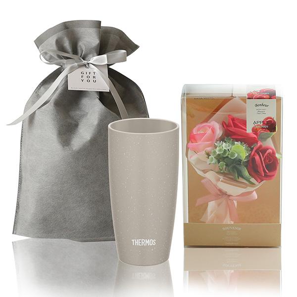 THERMOS（サーモス） タンブラー＋アロマソープフラワー ギフトセット