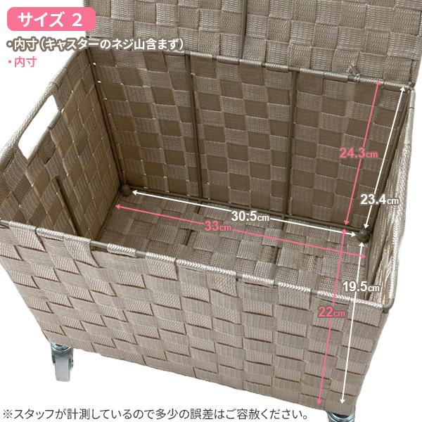 フタつきPPバスケット（キャスター付き） SF-910 選べるカラー ｜ カゴ バスケット 蓋つき 収納 キャスターつき かご 移動 荷物置き｜yh-beans｜07